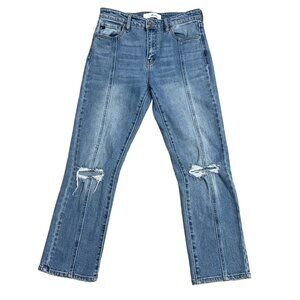 KANCAN JEANS MARLEY HIGH RISE SLIM STRAIGHT LEG KC70012M FRONT SEAM SIZE 7/27